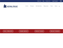 Tablet Screenshot of nationalprecast.com.au